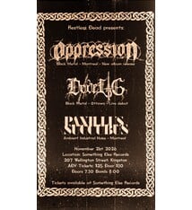 Metal Ticket: Oppression / Dødelig / Paxillus Succubus at Something Else Records, Saturday November 21, 2026