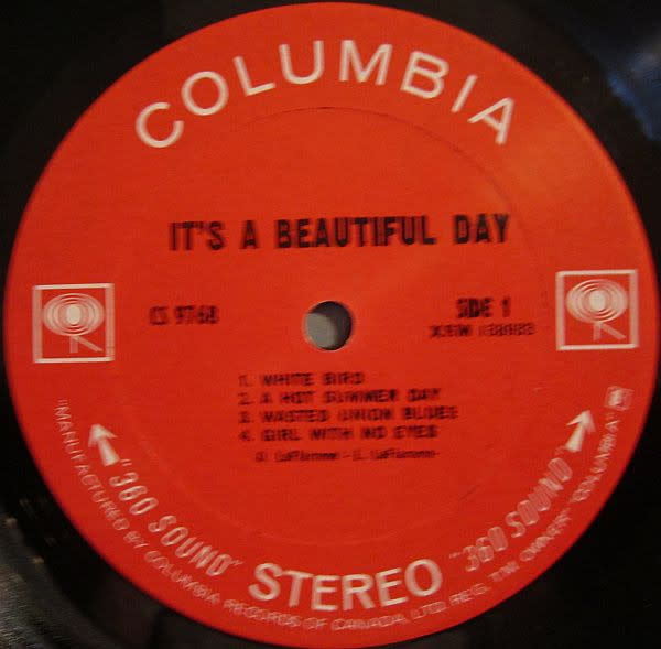 Rock/Pop It's A Beautiful Day - S/T ('69 CA) (VG/VG, shelf/spine-wear)