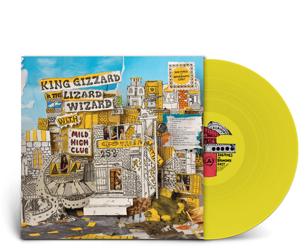 Rock/Pop King Gizzard And The Lizard Wizard With Mild High Club - Sketches Of Brunswick East (Yellow Vinyl, Embossed Cover)