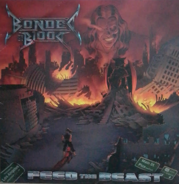 Metal Bonded By Blood - Feed The Beast ('08 Transparent Orange Vinyl) (VG+/VG, creases)