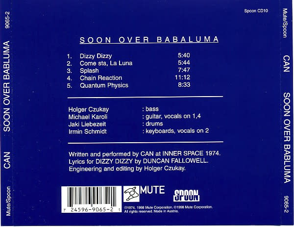 Krautrock Can - Soon Over Babaluma (USED CD - very light scuff)