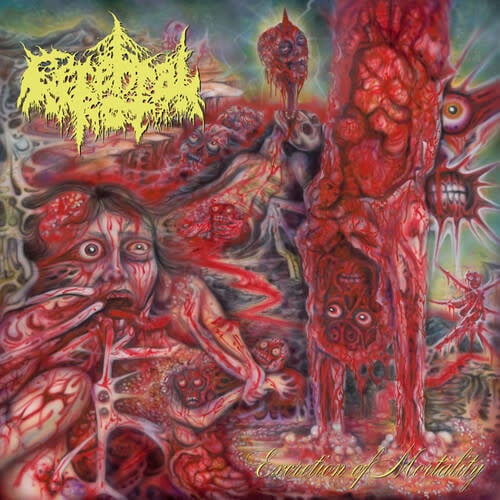 Metal Cerebral Rot -Excretion Of Mortality (2021 Violet Neon / Red Merge) (VG++/VG+)