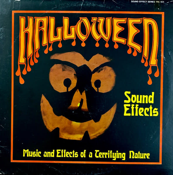 Experimental Jane Gipps And Ralph Harding - Halloween Sound Effects (Music And Effects Of A Terrifying Nature) ('82 CA) (NM/VG, 1.5 inch near-split on spine)