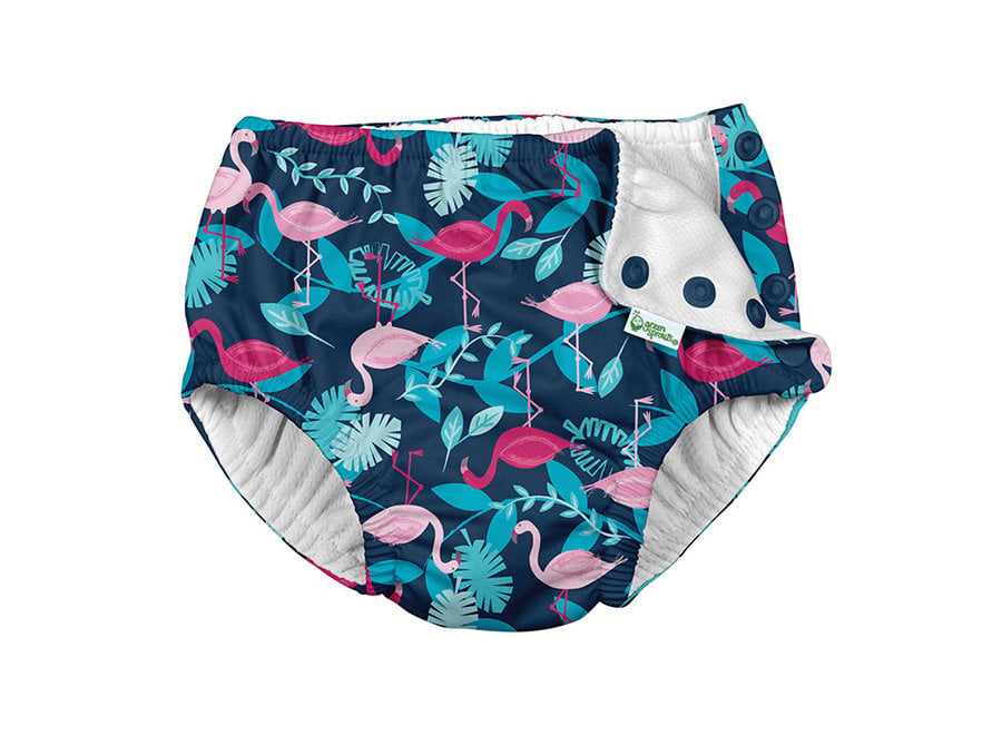 Snap reusable swimsuit diaper