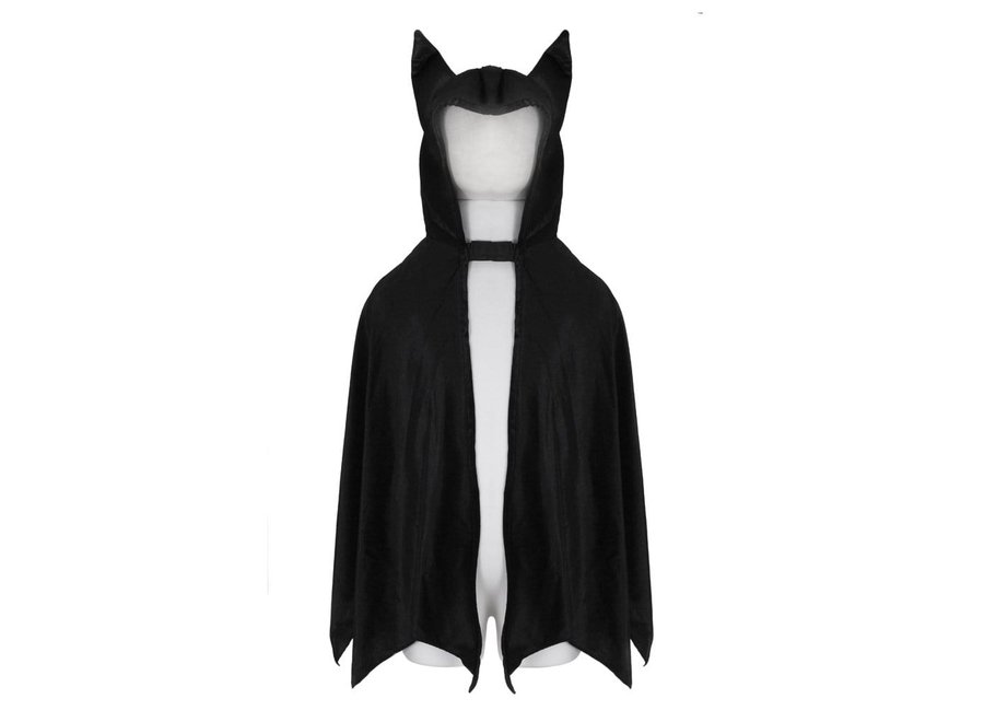 Black hooded bat cape