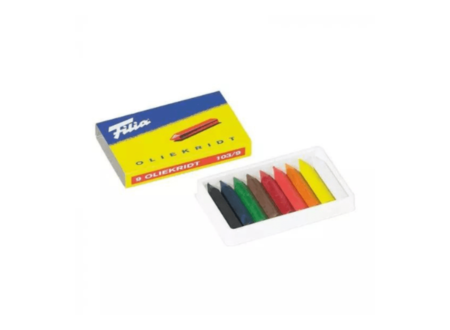 Filia Oil Crayons - 9 Assorted Colors