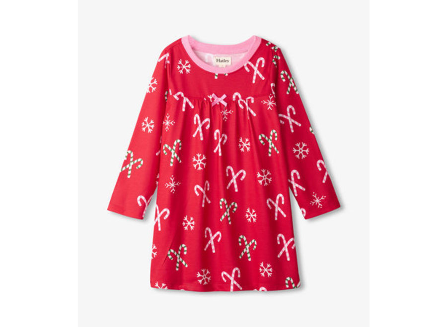 Candy Canes Long sleeve Nightdress