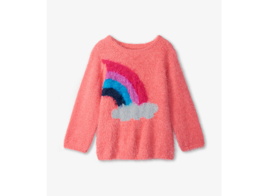 Magical rainbow shimmer fuzzy sweater