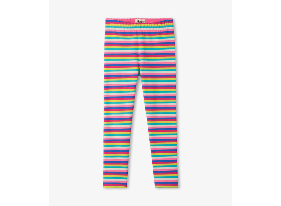 Rainbow stripe leggings