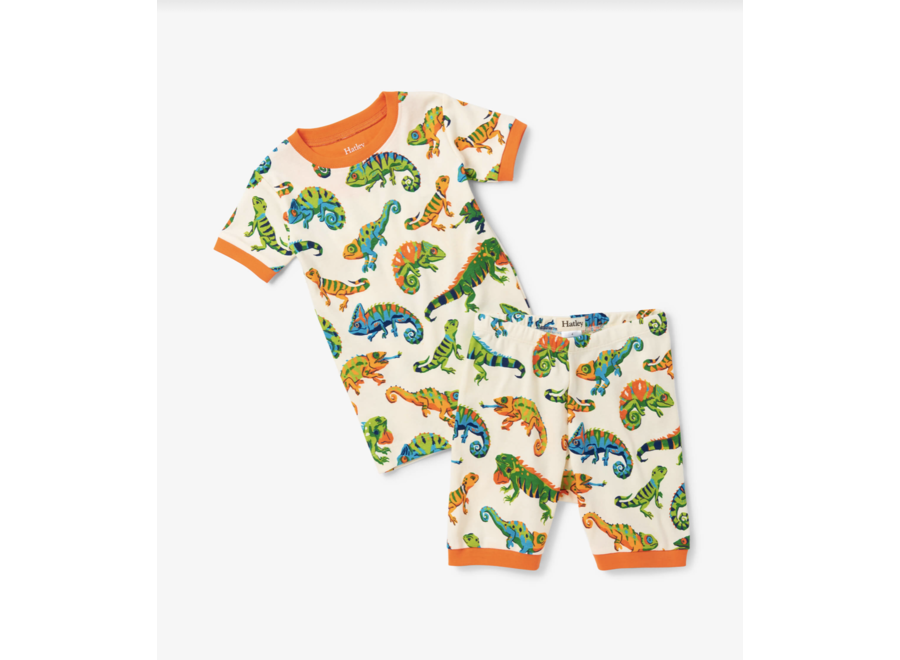 Friendly Chameleon Short Pajama set