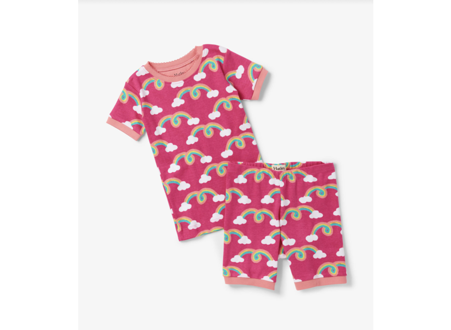 Girls Jelly Bean Heart Cuffed Track Pants - Hatley CA