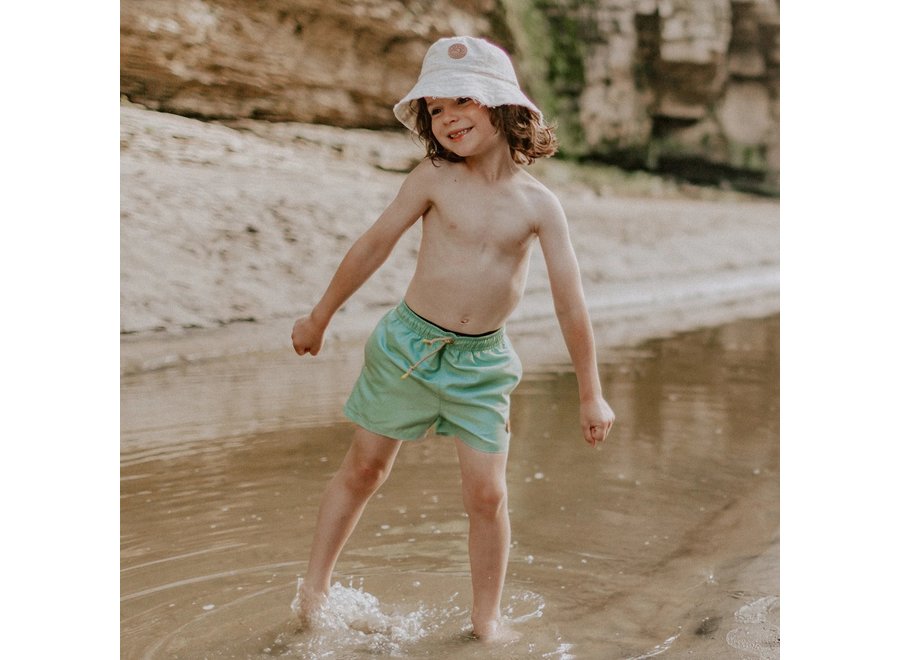 Green swim shorts bermudas