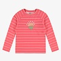 Pink bathing T-shirt with long sleeves