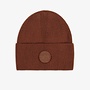 Brown cotton knitted toque