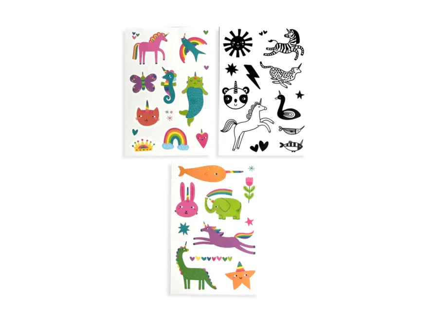 Mini temporary tattoos