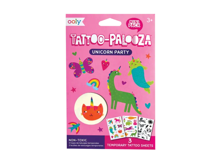 Mini temporary tattoos