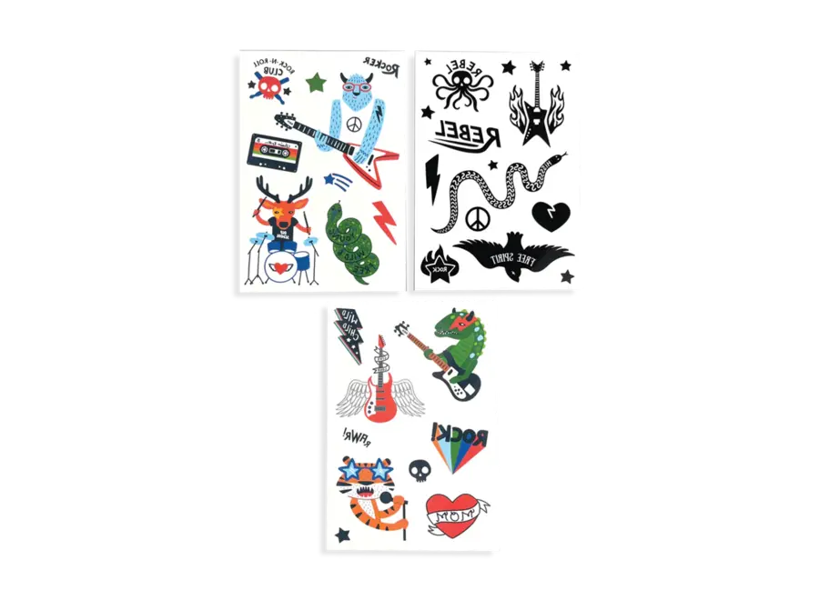 Mini temporary tattoos