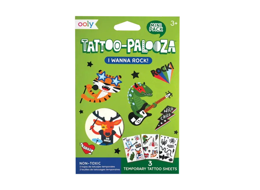 Mini temporary tattoos