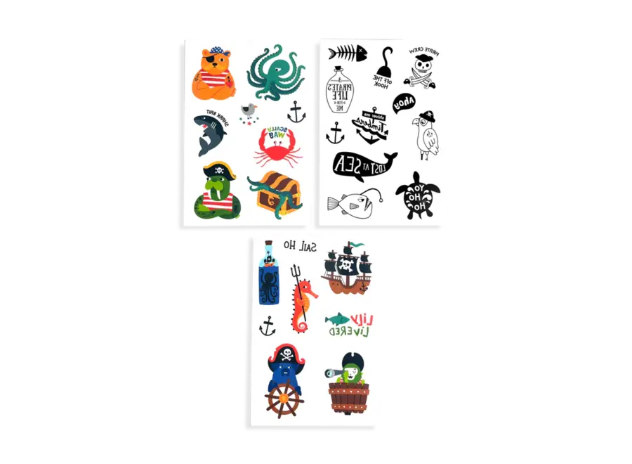 Mini temporary tattoos