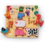 Stacking wood puzzle barnyard 10pc