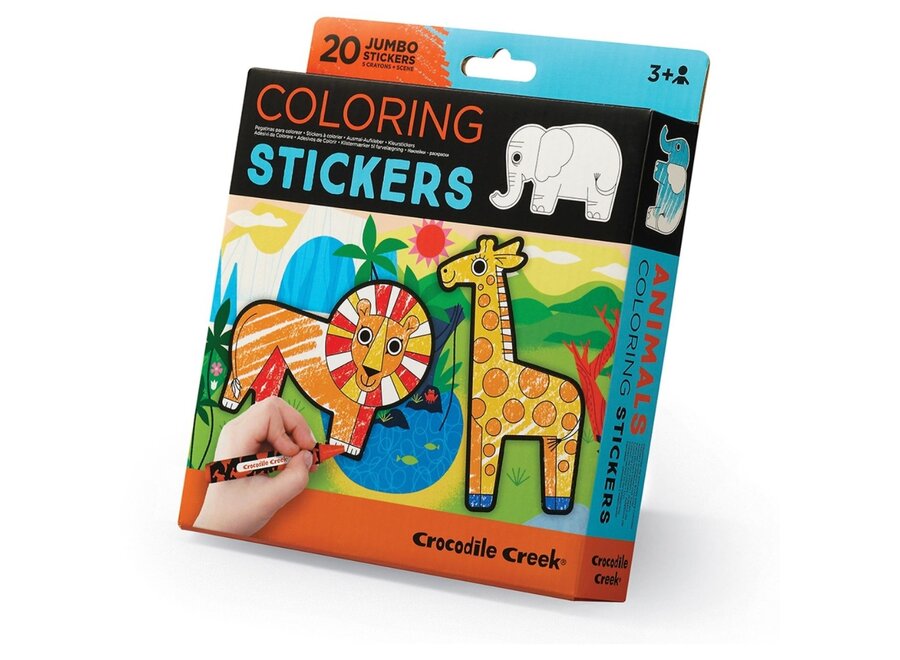 Coloring stickers