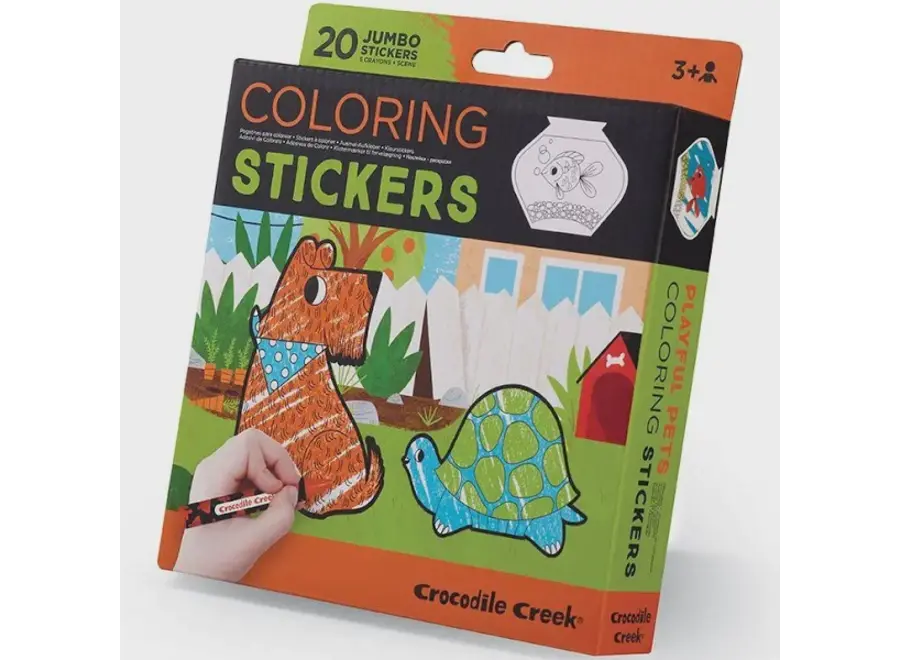 Coloring stickers