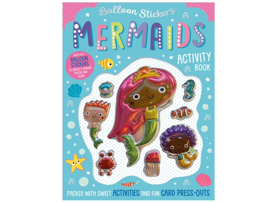 Balloon Stickers Mermaids Activity Book