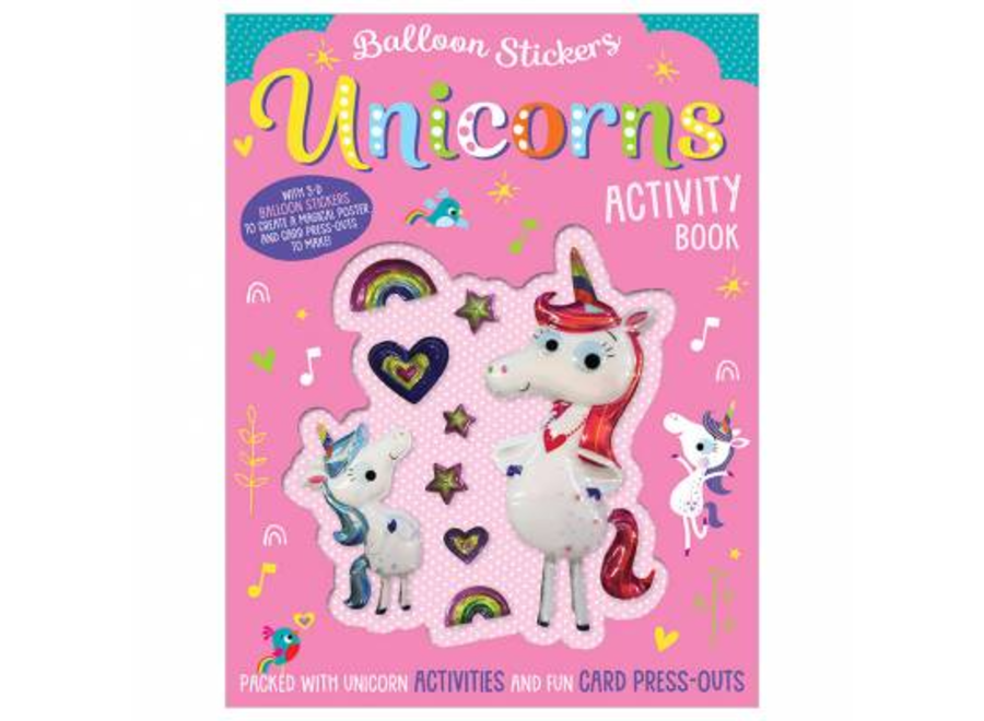 Balloon Stickers Unicorns Activity Book