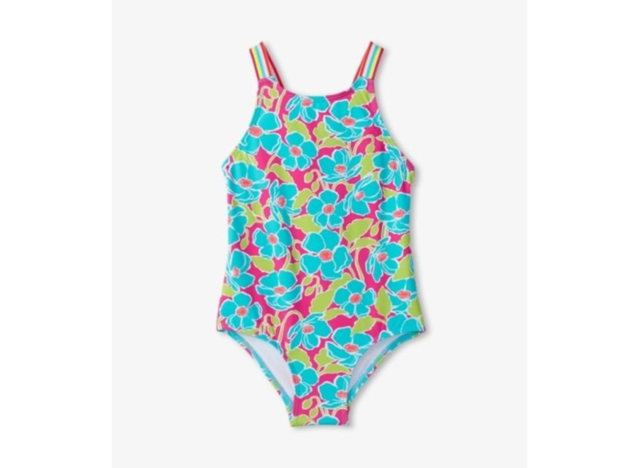 Floating poppies swimsuit