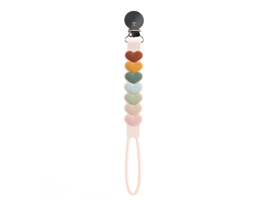 Silicone pacifier clip