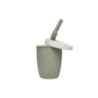 Kids silicone cup with straw