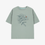 Snail on leaf t-shirt