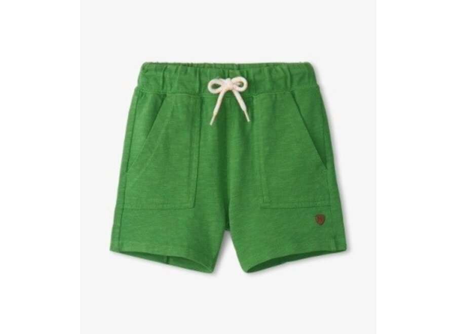 Camp green relaxed shorts