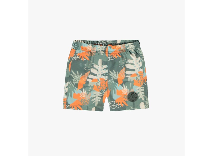 Green Tropical Baby  Swim Shorts