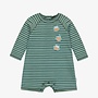 Green Striped one-piece Baby Swim Suit
