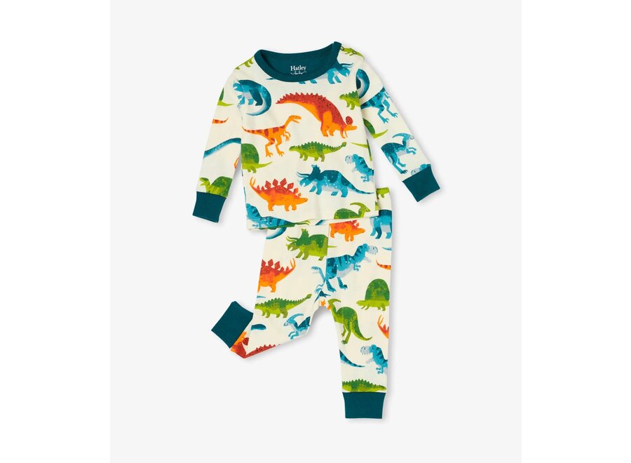 Dino park organic cotton pajama set