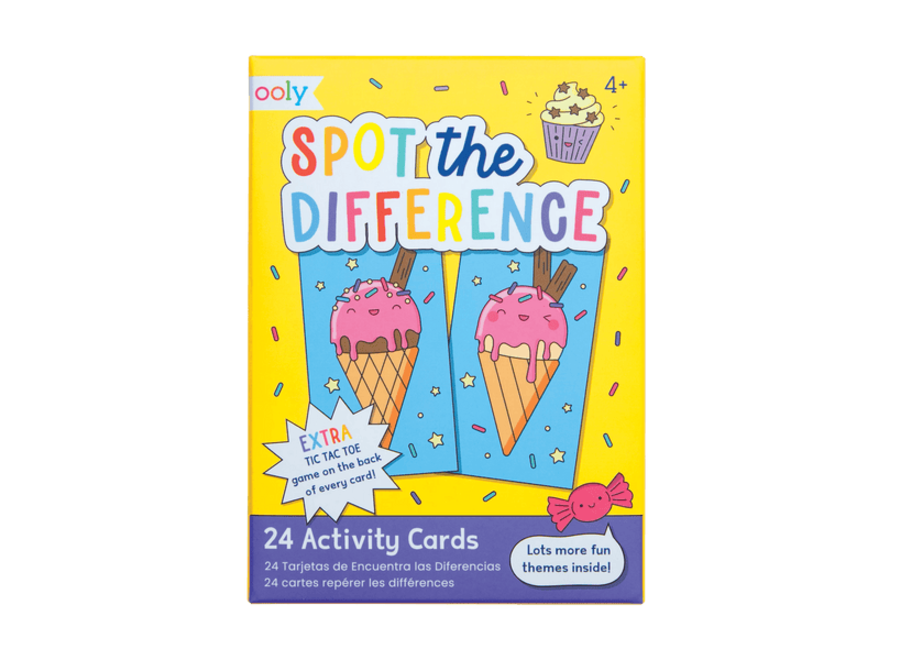 Spot the difference activity cards
