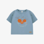 Blue t-shirt with oranges