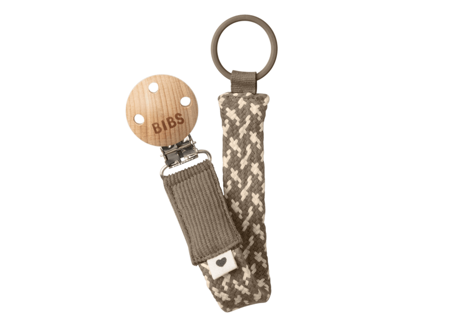 Braided pacifier clip
