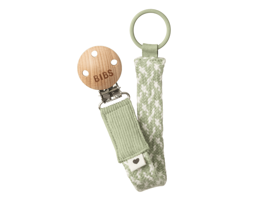 Braided pacifier clip