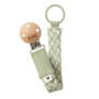 Braided pacifier clip
