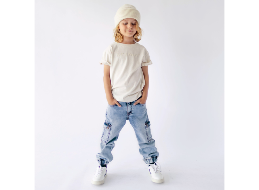 Jean cargo pants