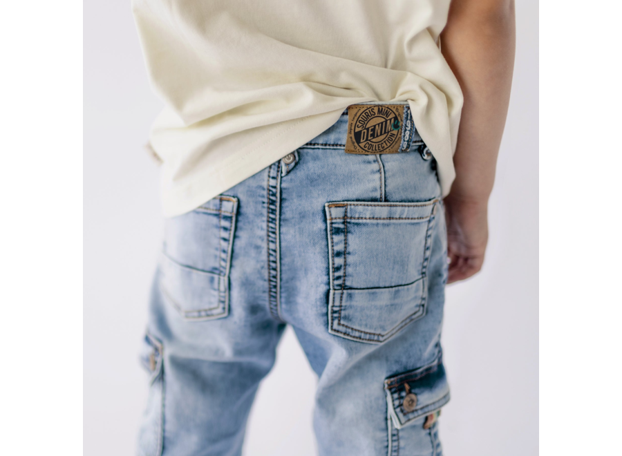 Jean cargo pants