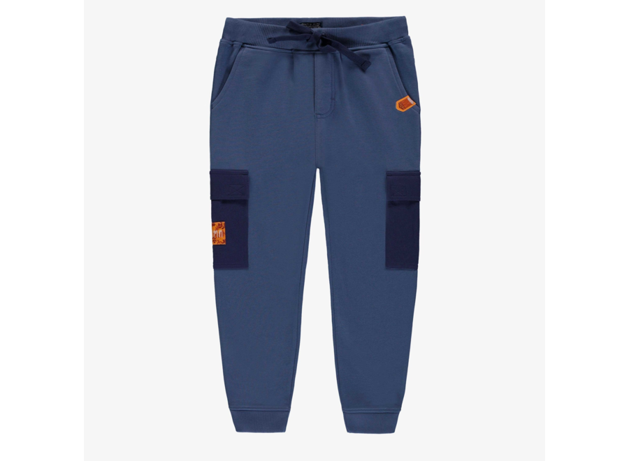 Blue joggers with pockets