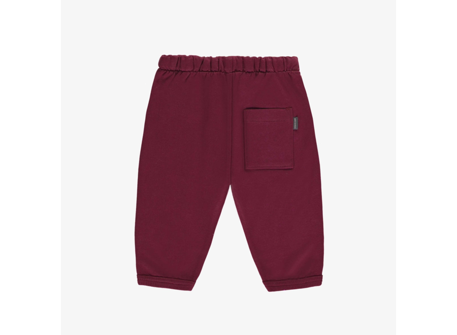 Burgundy joggers baby