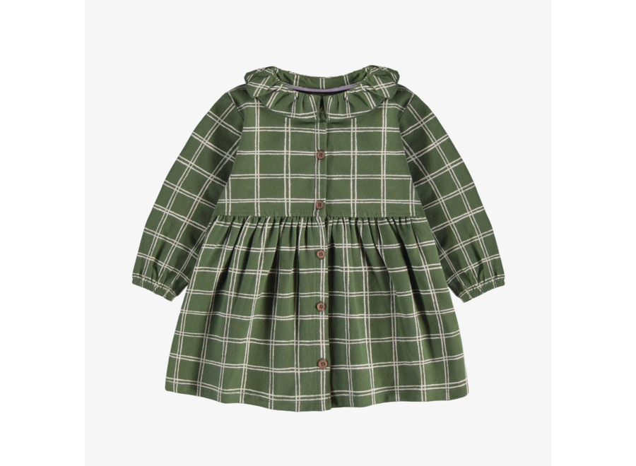 Green plaid dress baby