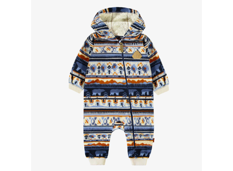 Patterned Fleece Onesie