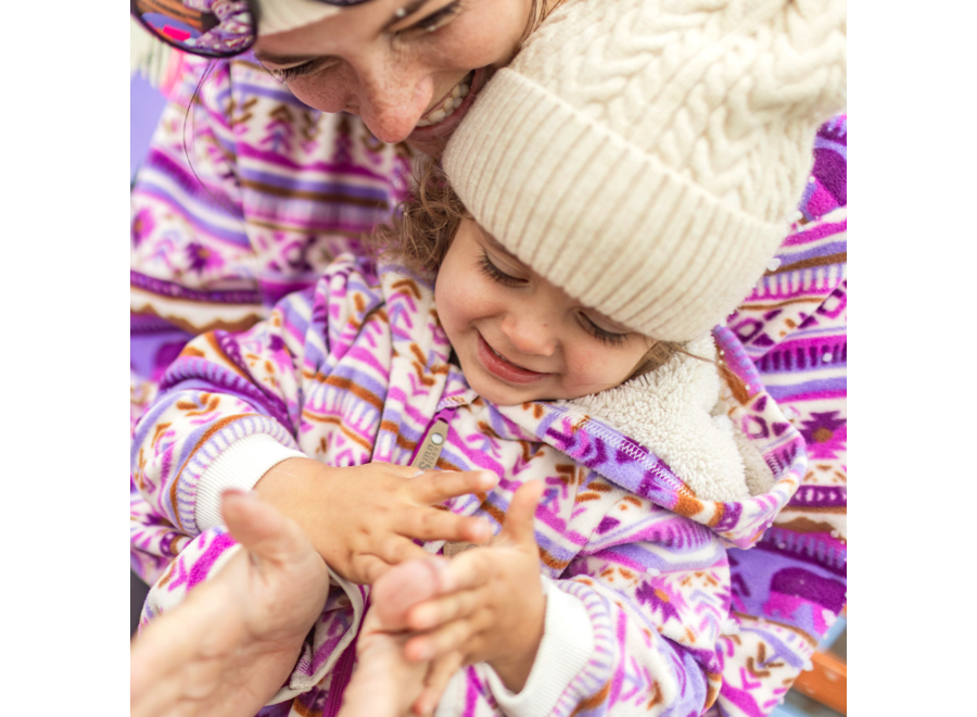 Patterned Fleece Onesie