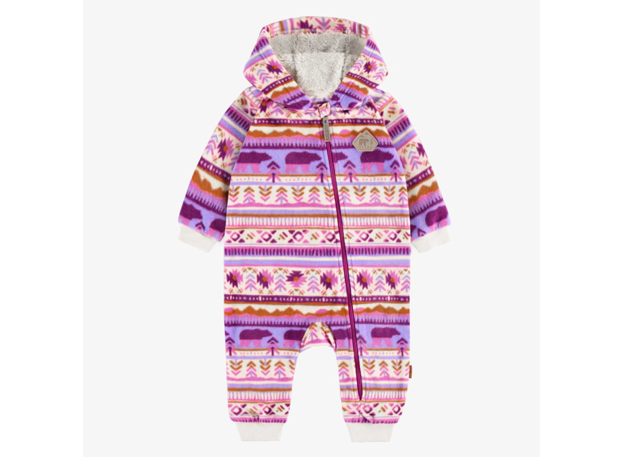 Patterned Fleece Onesie