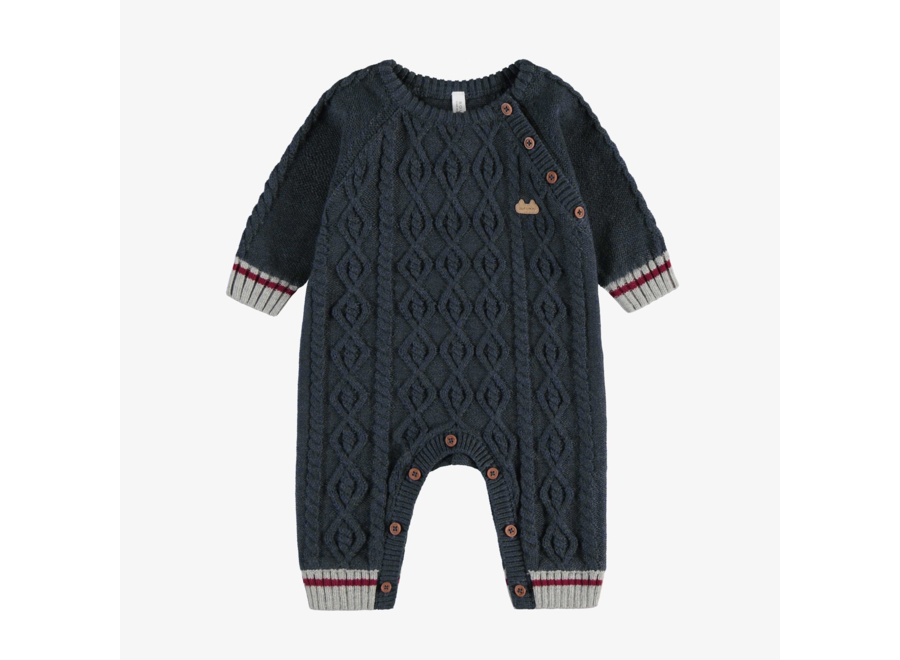 Grey knitted onesie